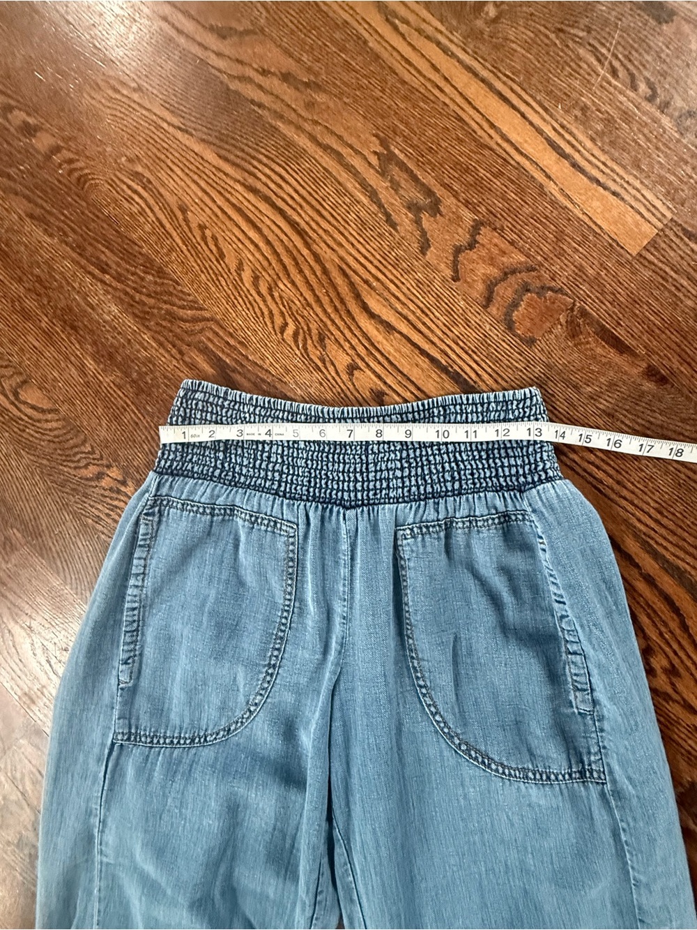 Anthropologie Reese 100% Cotton Barrel Leg Pull On Pants XS Petite - Picture 4 of 8